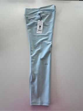 Alo Yoga 7/8 High-Waist Airlift Legging Chalk Blue Size L NWT